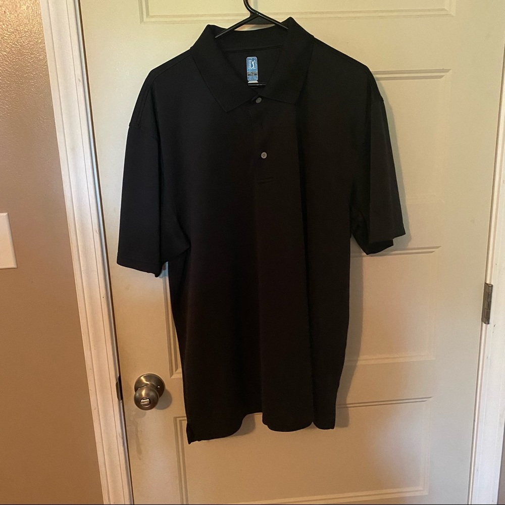 PGA Tour Black Polo XXL